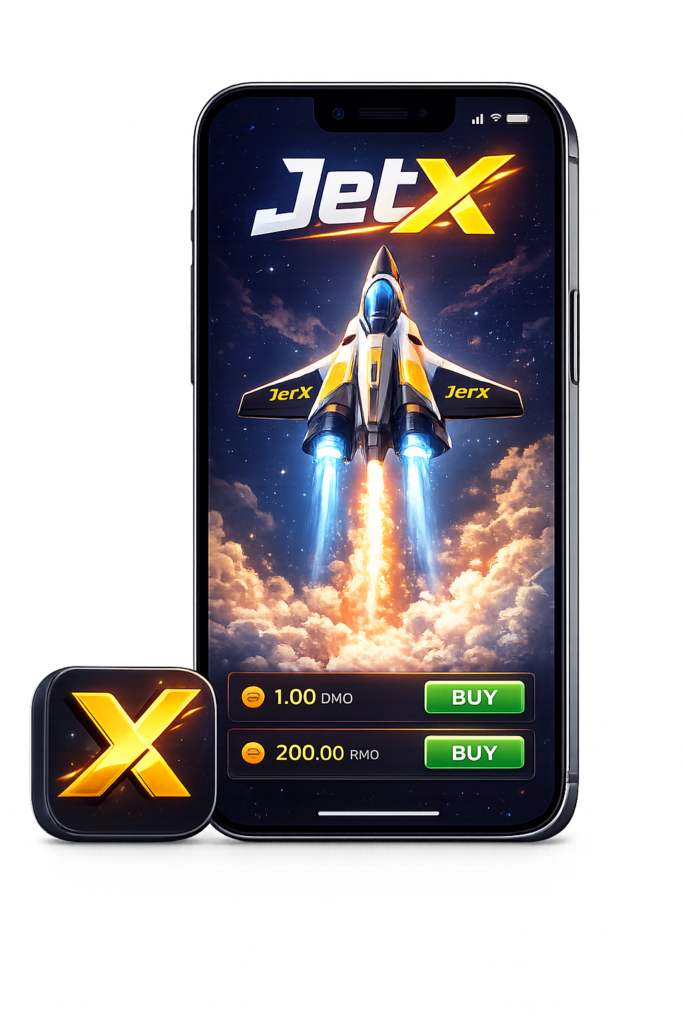 JetX game logo by SmartSoft Gaming provider
