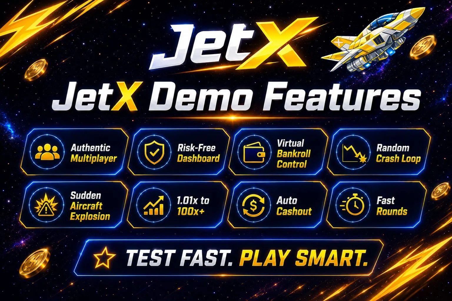Features of JetX Demo